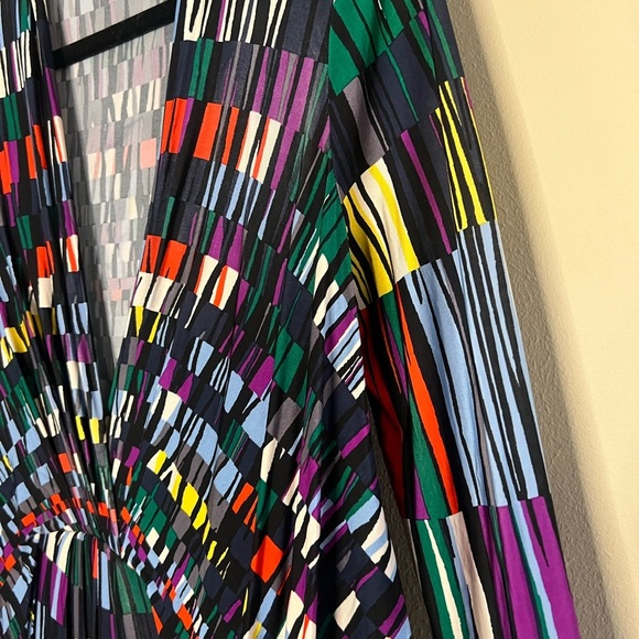 BCBGMaxazria Adele Wrap Multicolor Dress - Picture 10 of 16